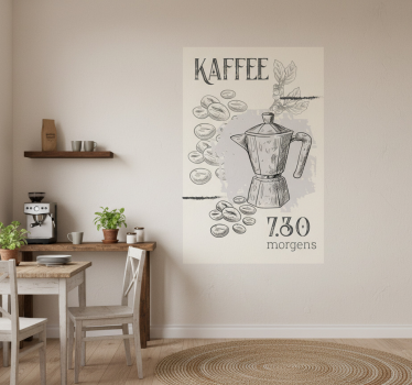 Poster da cucina motivo caffè - TenStickers
