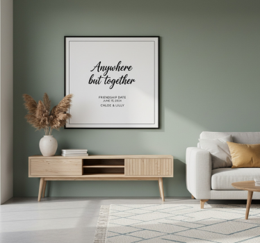 Poster da parete personalizzati ricordo di amicizia - TenStickers