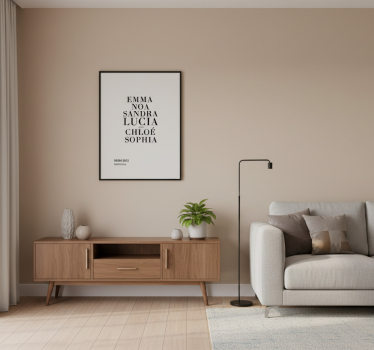 Poster da parete personalizzati tipografia amicizia - TenStickers