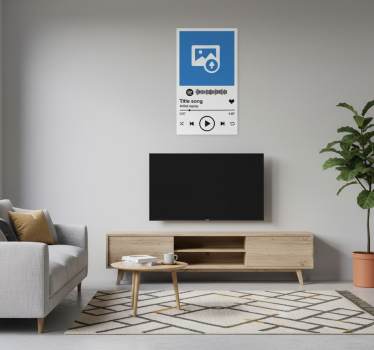 Poster da soggiorno canzone spotify personalizzata - TenStickers