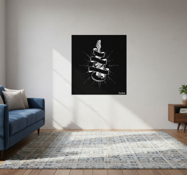 Poster da soggiorno chitarra - TenStickers