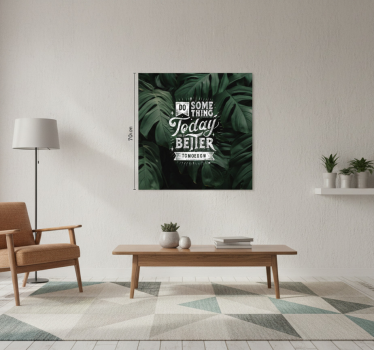 Poster da soggiorno citazioni per un domani migliore - TenStickers