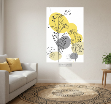 Poster da soggiorno piante pantone - TenStickers