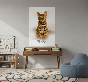 Poster da soggiorno ritratto di animali domestici - TenStickers