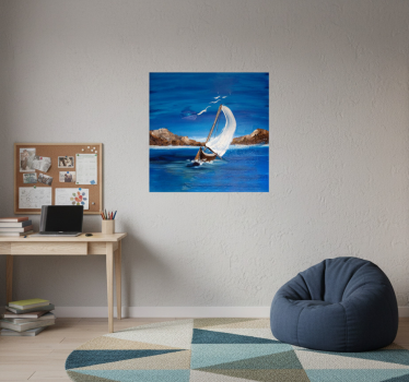 Poster da soggiorno velieri su tela - TenStickers