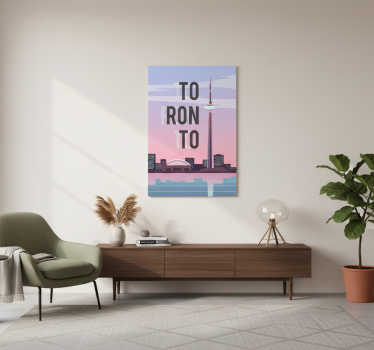 Poster delle città illustrazione di toronto - TenStickers