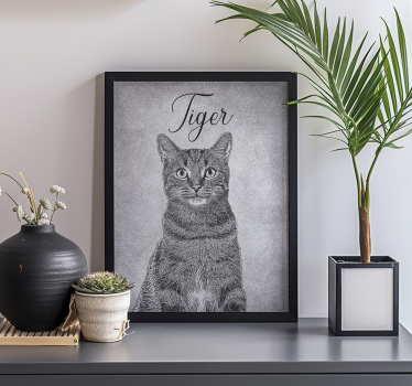Poster di altri animali disegno personalizzato in bianco e nero - TenStickers