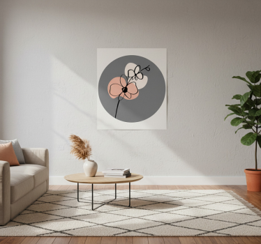 Poster fiori e piante design astratto orchidee - TenStickers