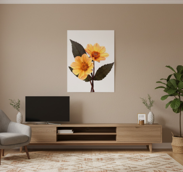 Poster fiori e piante due fiori - TenStickers