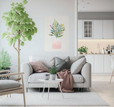 Poster floreali fiori in un vaso - TenStickers