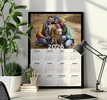 Poster da parete personalizzati calendario 2026 - TenStickers