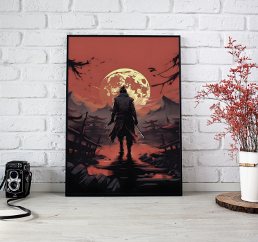 Poster giovanili sagoma del guerriero anime - TenStickers