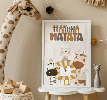 Poster cameretta senza pensieri - TenStickers