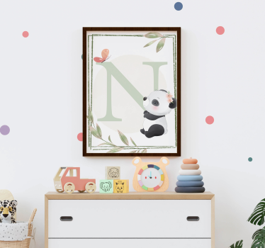 Poster cameretta simpatico panda - TenStickers