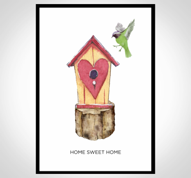 Poster da soggiorno casa dolce casa - TenStickers