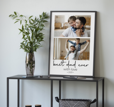 Poster da soggiorno il miglior papà di sempre - TenStickers