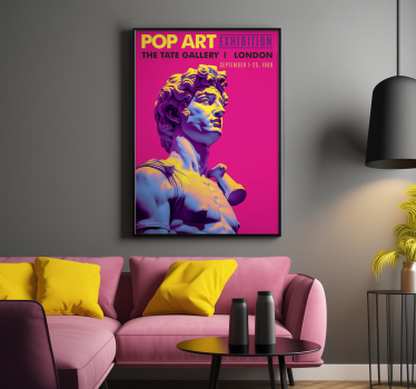 Poster da soggiorno mostra d'arte pop - TenStickers