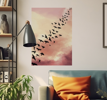 Poster da soggiorno uccelli in volo - TenStickers