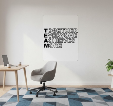 Poster per ufficio citazione di squadra - TenStickers
