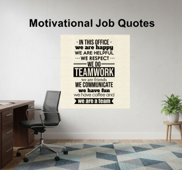 Poster per ufficio citazioni motivazionali sul lavoro - TenStickers