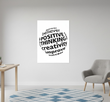 Poster per ufficio credente potente migliora - TenStickers