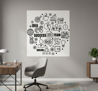 Poster per ufficio ideogramma aziendale - TenStickers
