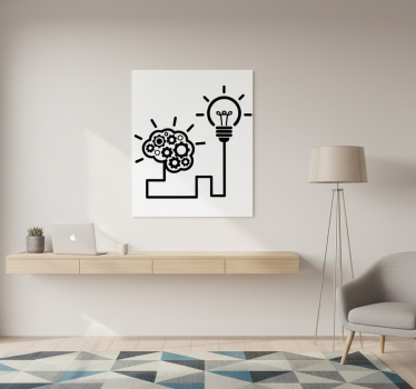 Poster per ufficio lampadina dell'idea - TenStickers