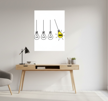 Poster per ufficio lampadine idee - TenStickers