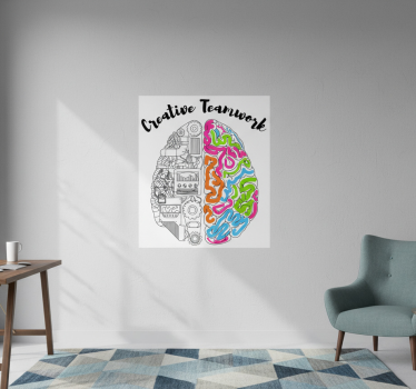Poster per ufficio mente creativa di gruppo - TenStickers