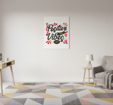 Poster per ufficio mente positiva vibrazioni positive - TenStickers