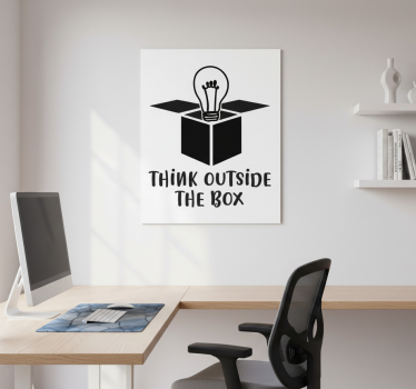 Poster per ufficio pensa fuori dagli schemi - TenStickers