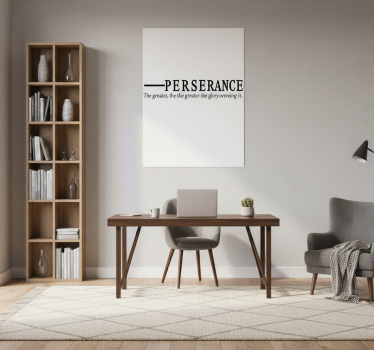 Poster per ufficio perseveranza - TenStickers
