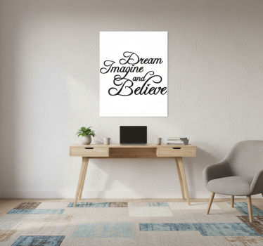 Poster per ufficio sogna immagina e credi - TenStickers