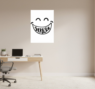 Poster per ufficio sorriso - TenStickers
