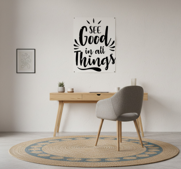 Poster per ufficio vedi il buono in tutte le cose - TenStickers