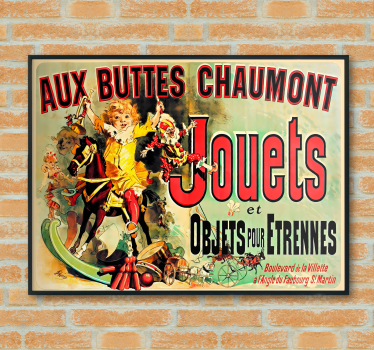 Poster retrò aux buttes chaumont jouets - TenStickers