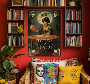 Poster retrò letture del tarotLe letture del tarot sono un modo p - TenStickers
