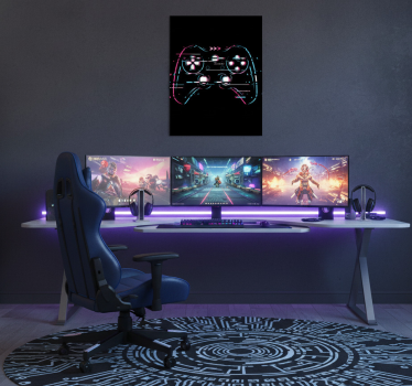 Poster videogioco grafica pad rotto - TenStickers