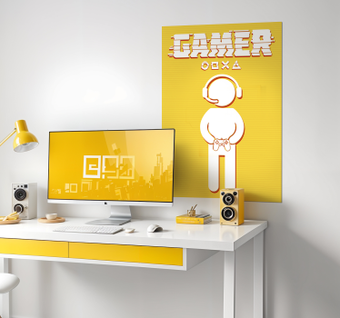 Poster videogioco icona del giocatore - TenStickers