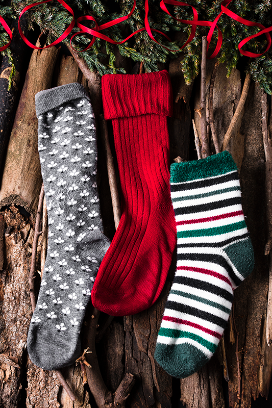 Poster con tre calze di Natale - TenStickers