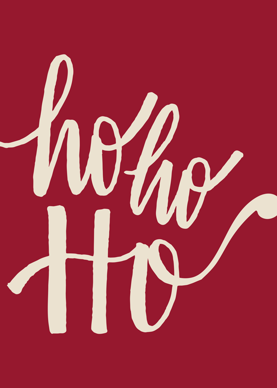 Poster di Natale oh oh oh - TenStickers