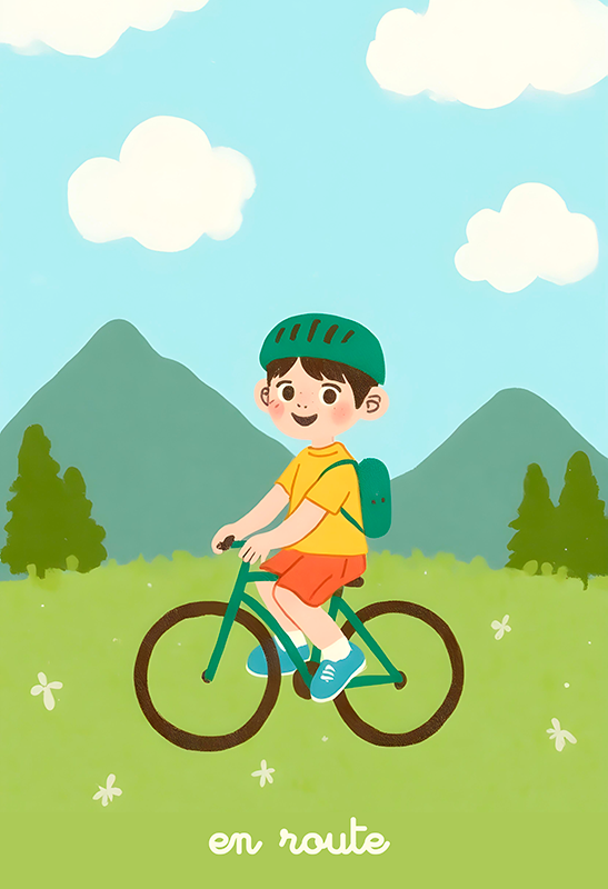 Poster murali di ciclismo sulla strada - TenStickers