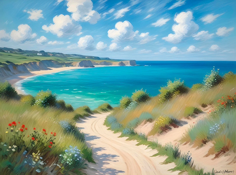 Poster di paesaggi bella vista sul mare - TenStickers