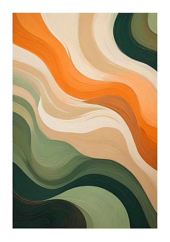 Poster artistico pastelli multicolori - TenStickers