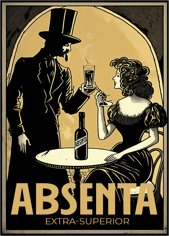 Poster da cucina liquore assenzio - TenStickers