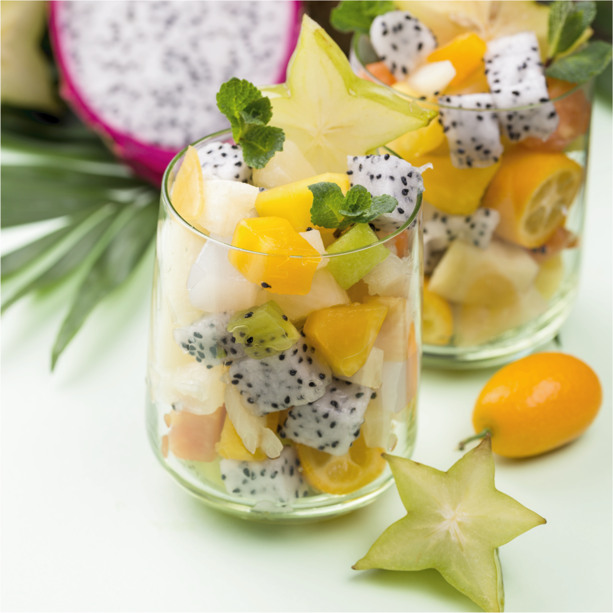 Poster da cucina mango e occhiali verdi - TenStickers