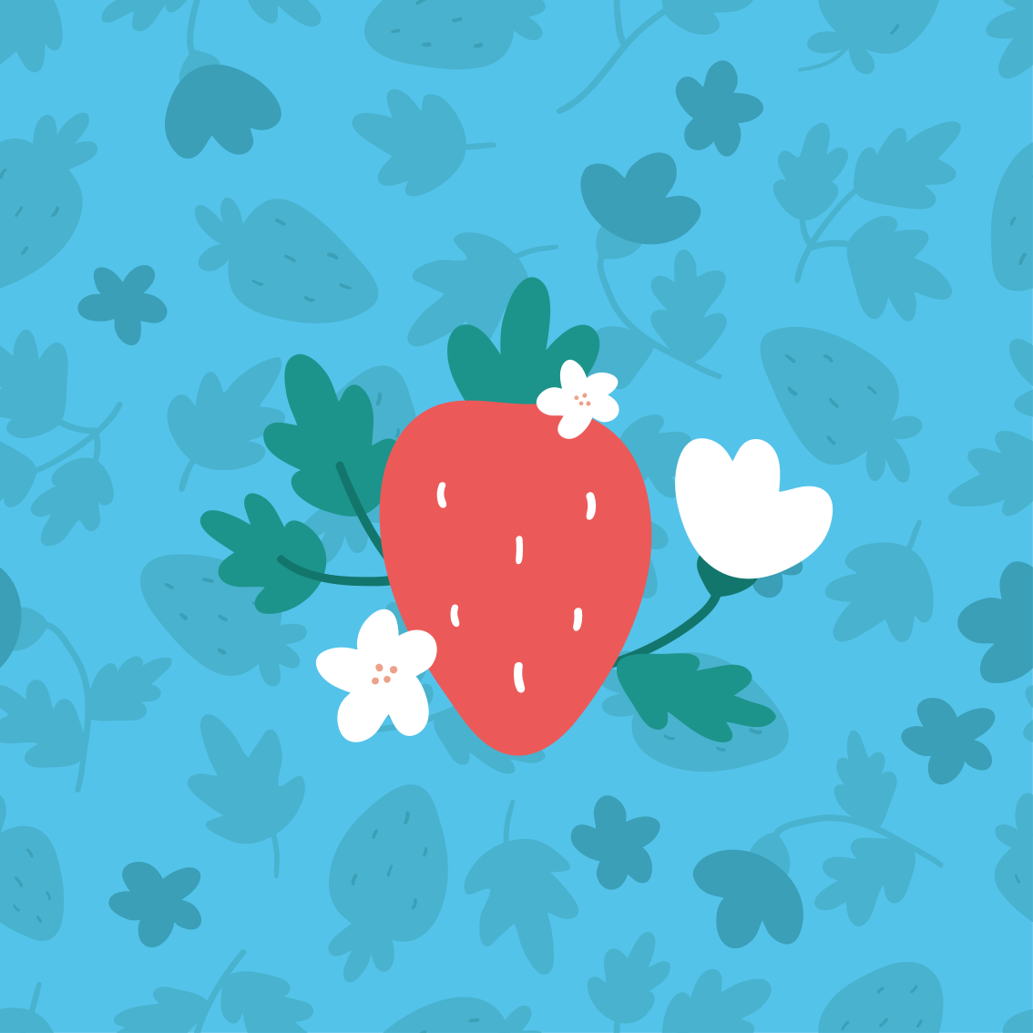 Poster da cucina con motivi di frutta e fiori colorati - TenStickers