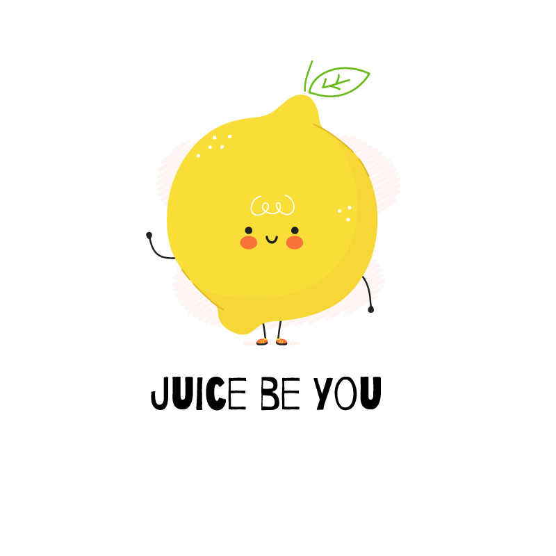 Poster da cucina citazione divertente con limone giallo - TenStickers