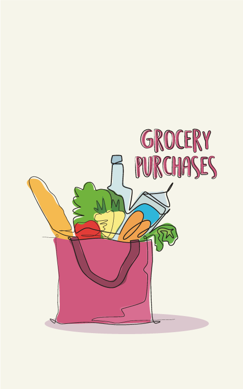 Poster da cucina illustrazione di generi alimentari - TenStickers