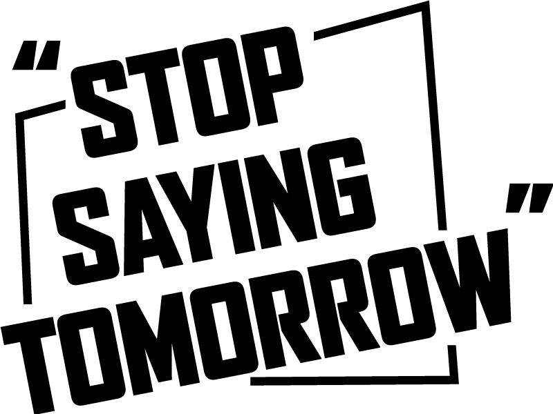 Poster per ufficio non rimandare a domani - TenStickers